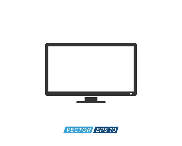 Vector Diseño Iconos Monitor Televisión — Vector de stock