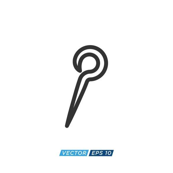 Paper Clip Icon Design Vector — стоковый вектор