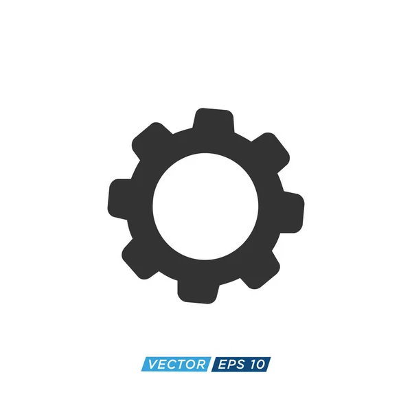 Gear Icon Logo Design Vorlage — Stockvektor