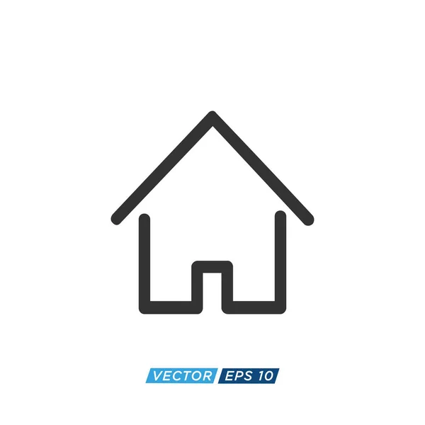 Inicio Casa Logo Icono Vector — Archivo Imágenes Vectoriales