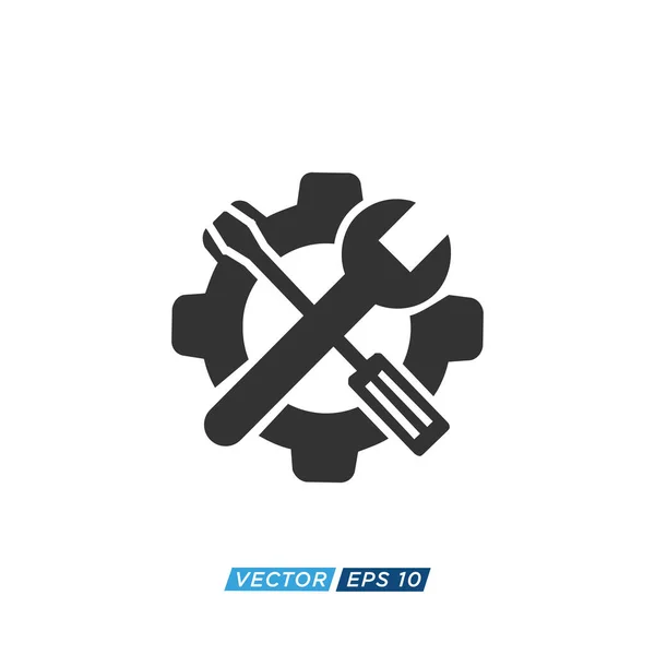 Kfz Mechaniker Logo Design Vektor — Stockvektor
