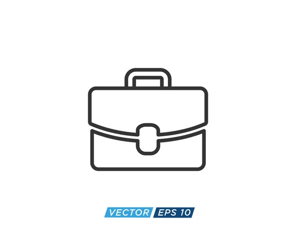 Suitcase Briefcase Icon Design Vector — Vector de stock