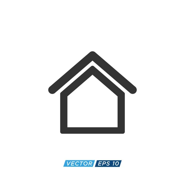 Maison Maison Logo Icône Vecteur — Image vectorielle