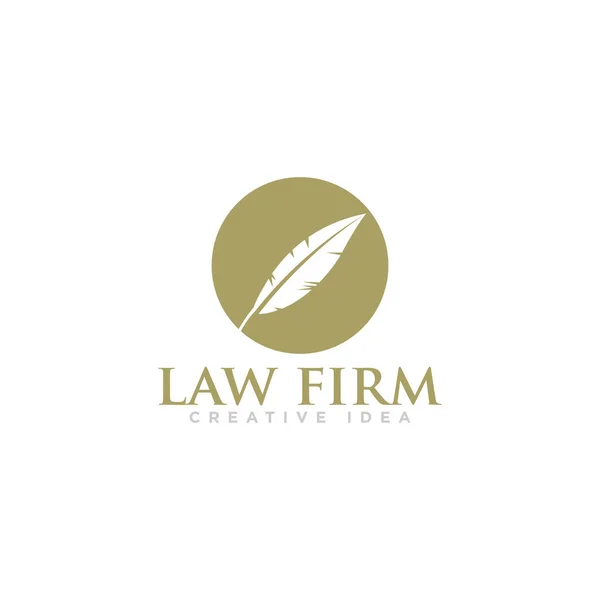 Hukuk Firması Logo Tasarım Vektörü