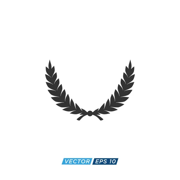 Laurel Wreath Icon Design Vector — Stock Vector