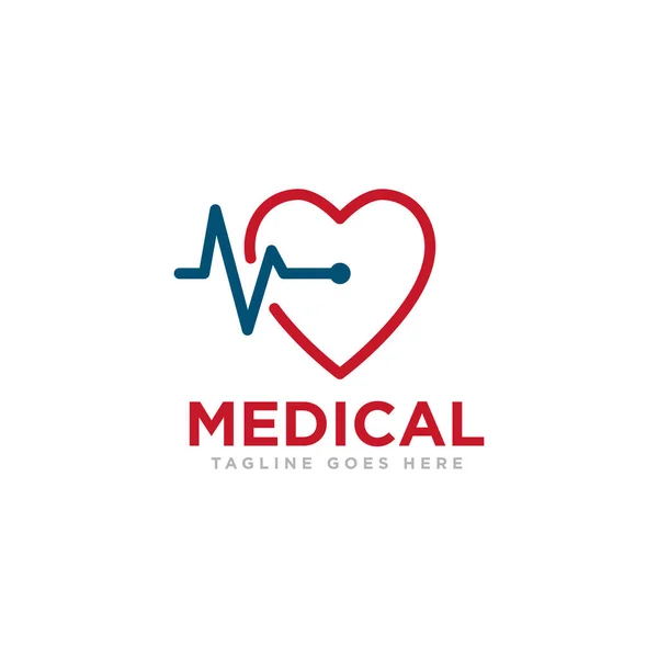 Medische Zorg Logo Design Vector — Stockvector