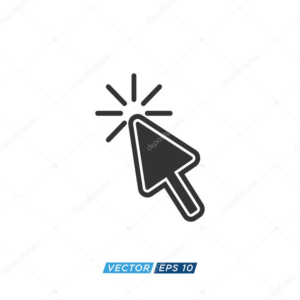 Pointer or Cursor Sign Icon Design Vector