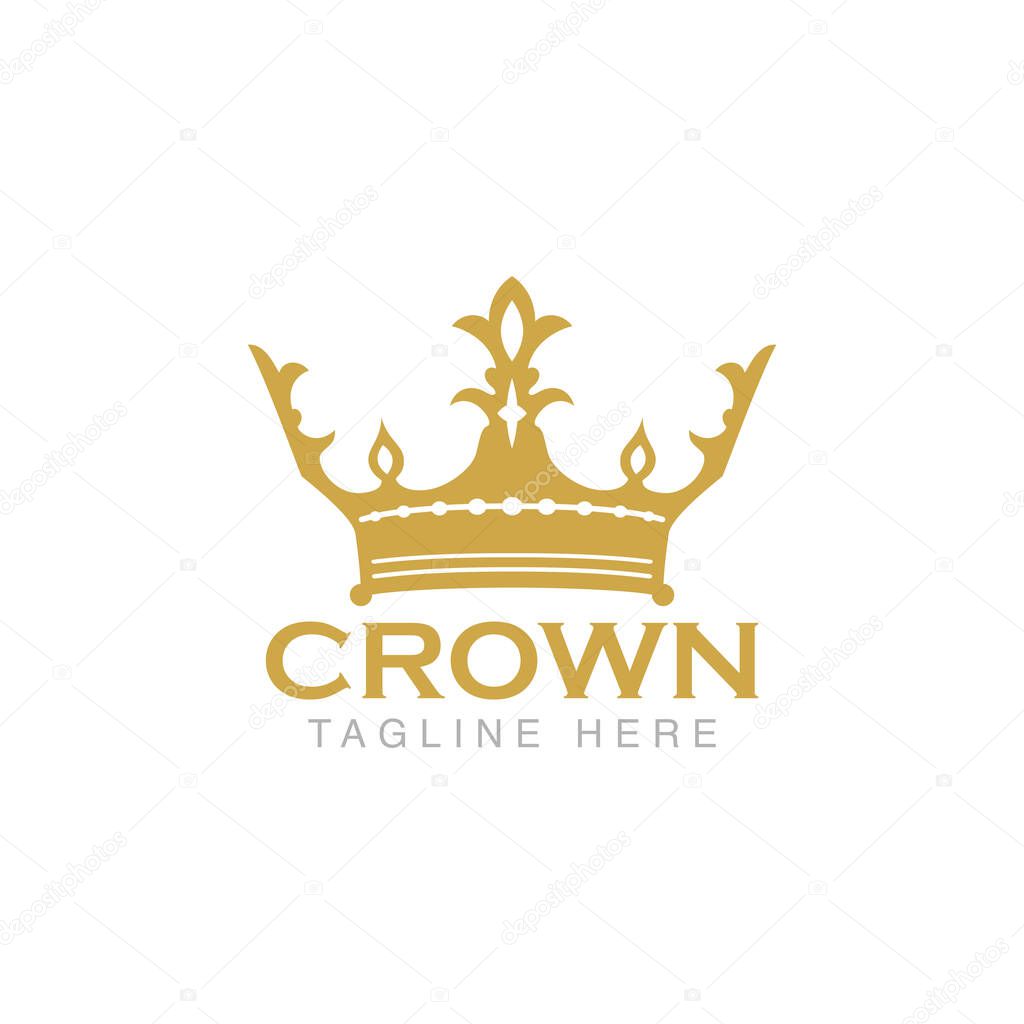 Crown Logo Design Vector