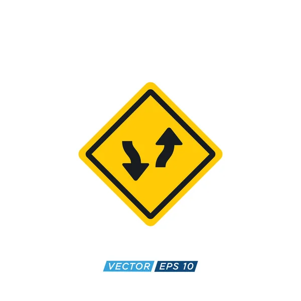 Verkeer Borden Pictogram Ontwerp Vector — Stockfoto