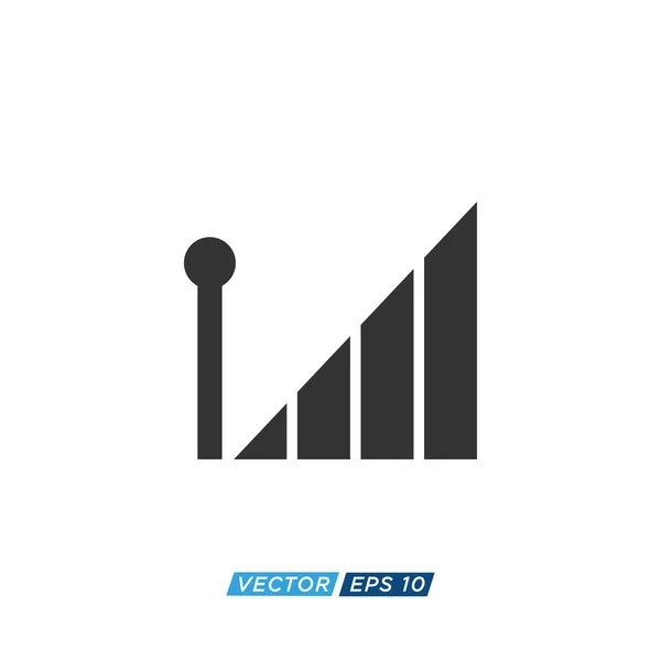 Wifi Signal Ikon Design Vector — Stock vektor