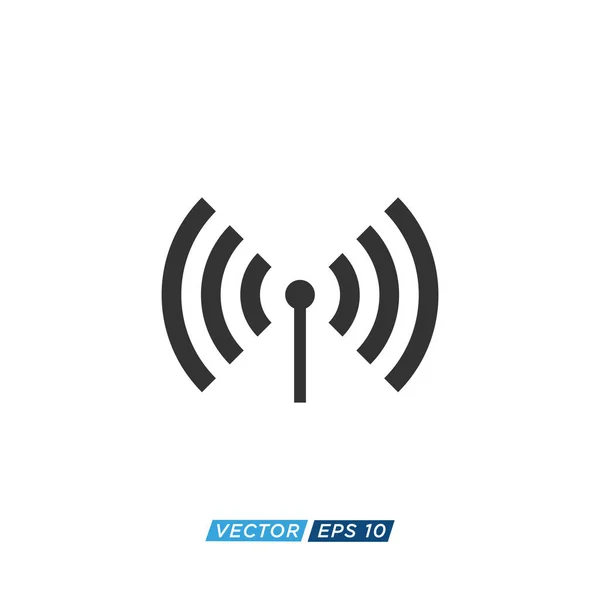 Wifi Signal Ikon Design Vector — Stock vektor