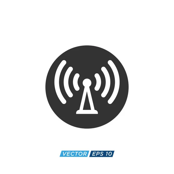 Wifi Signal Ícone Design Vector — Vetor de Stock