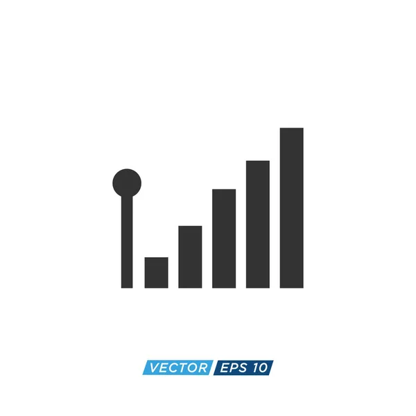 Wifi Signal Ikon Design Vector — Stock vektor