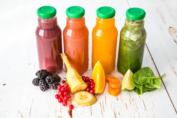 Selection of colorful smoothies — Stock Photo, Image