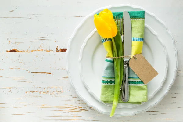 Easter table setting — Stock Photo, Image