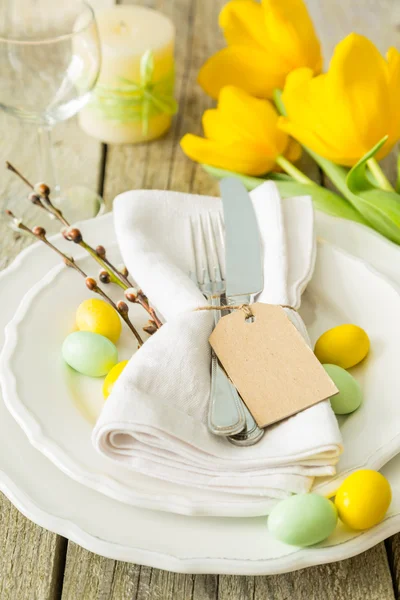 Easter table setting — Stock Photo, Image