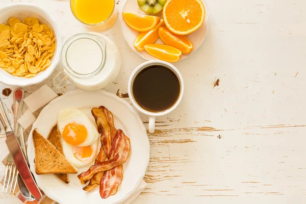 Desayuno americano tradicional — Foto de Stock