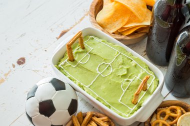 Futbol Şampiyonası izlemek için parti Gıda seçimi