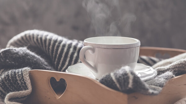 Чашка прохладного кофе
