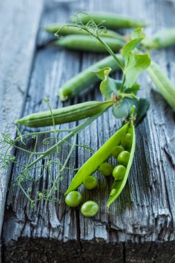 Rustik ahşap zemin üzerine yeşil PIA