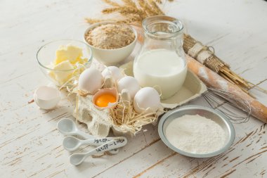 Pişirme malzemeleri arka planı