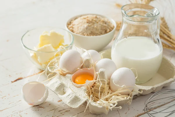 Ingredientes para hornear fondo — Foto de Stock