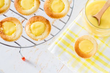 Limon cupcakes hazırlama