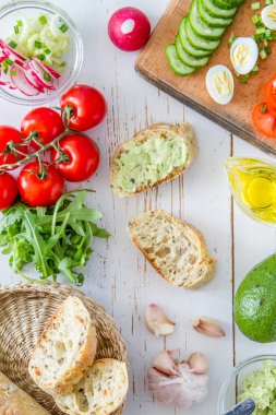 Yaz sandviç malzemeler