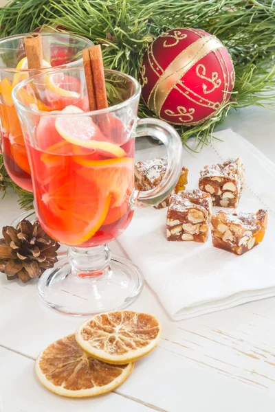 Roter Glühwein — Stockfoto