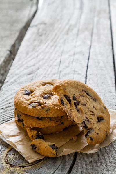 Galletas con chips de chocolate —  Fotos de Stock