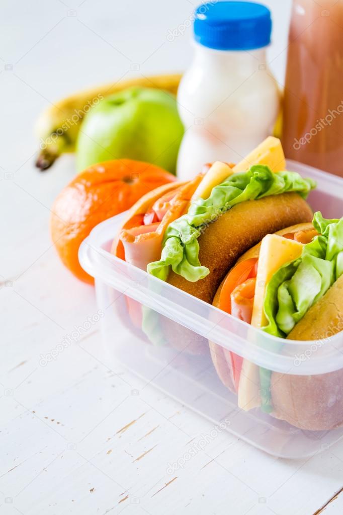 Lunch box - sandwiches