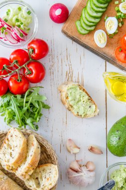 Yaz sandviç malzemeler