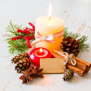 Mum ile Noel süslemeleri