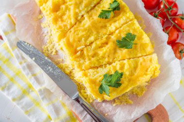 Polenta - geleneksel Mısır yemek