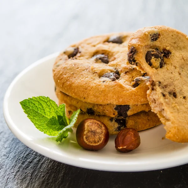 Chocolate chip cookies — Stock Photo, Image