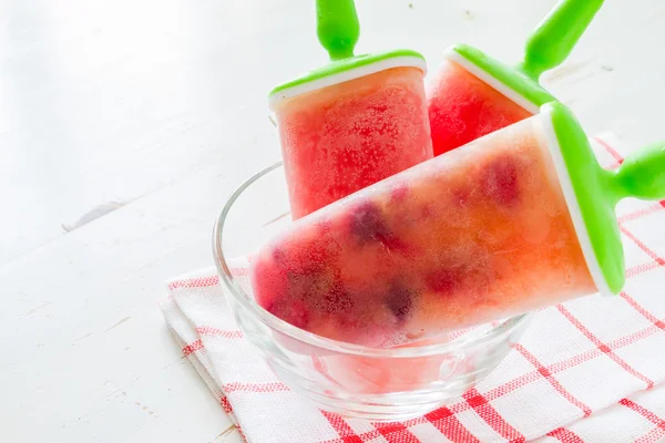 Fruit ice pops — Stock Photo, Image