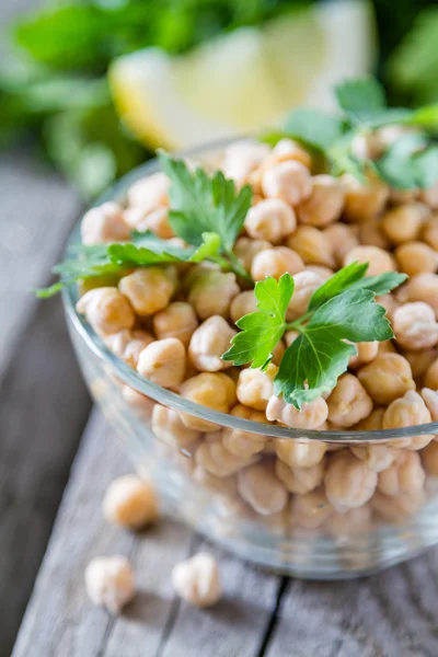 Humus malzemeleri - nohut — Stok fotoğraf