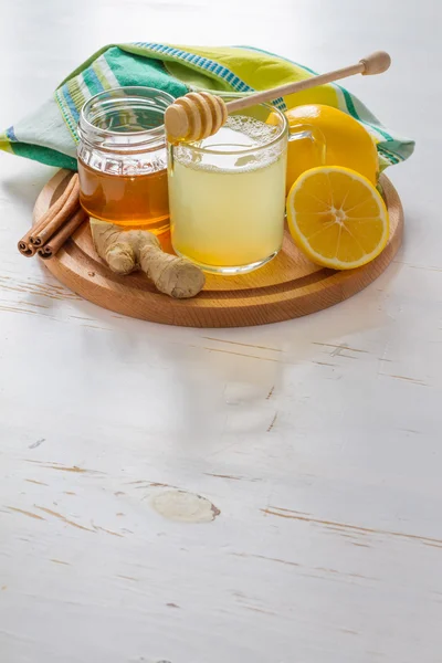 Cold care - tea, honey, lemon