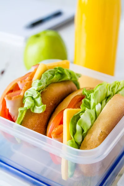 Lunchbox - Sandwiches — Stockfoto