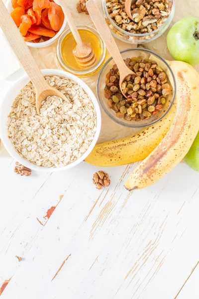 Preparación de granola - ingredientes — Foto de Stock