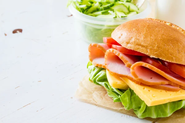 Caja de almuerzo - sándwiches — Foto de Stock