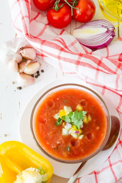 Minestra estiva Gazpacho — Foto Stock