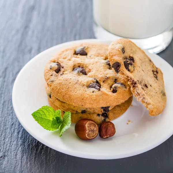 Chocolate chip cookies — Stock Photo, Image