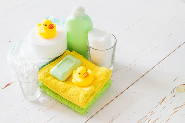 Produits de soins pour bébés — Photo