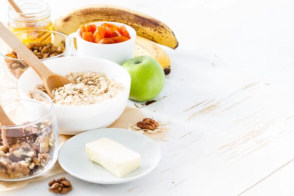 Preparación de granola - ingredientes — Foto de Stock