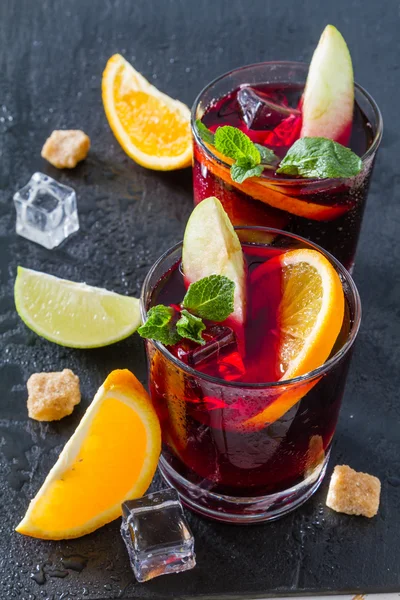 Sangria ital összetevők — Stock Fotó