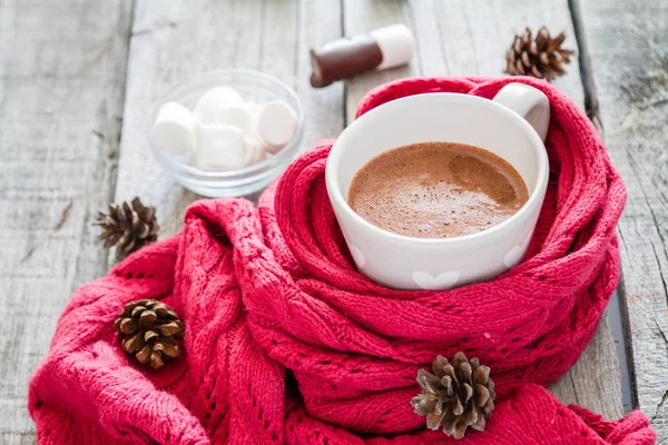 Chocolat chaud aux guimauves — Photo