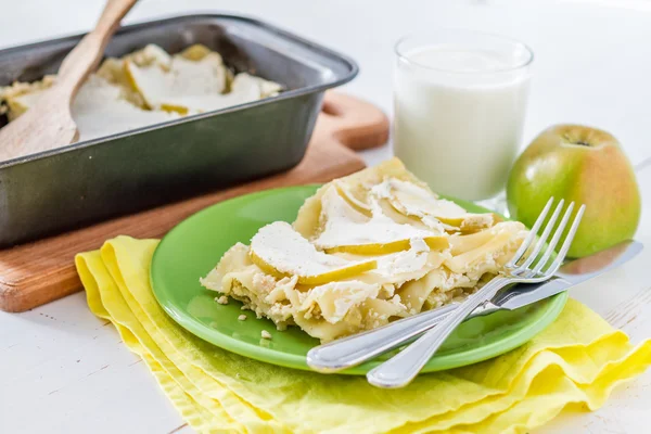 Lasagne aux pommes au lait — Photo