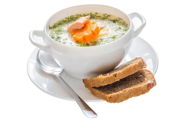 Finnish salmon soup — Stock Image Finnish salmon soup Royalty Free Stock Images