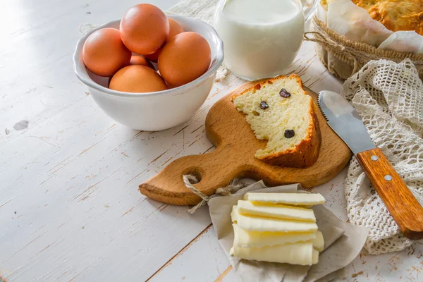 Ingredientes para hornear pan de Pascua — Foto de Stock